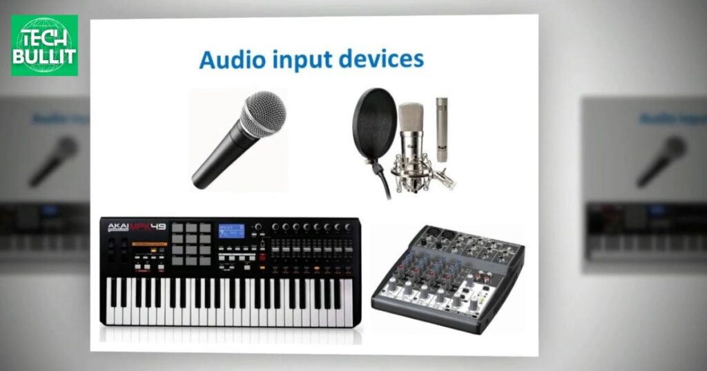 What is an audio input device?