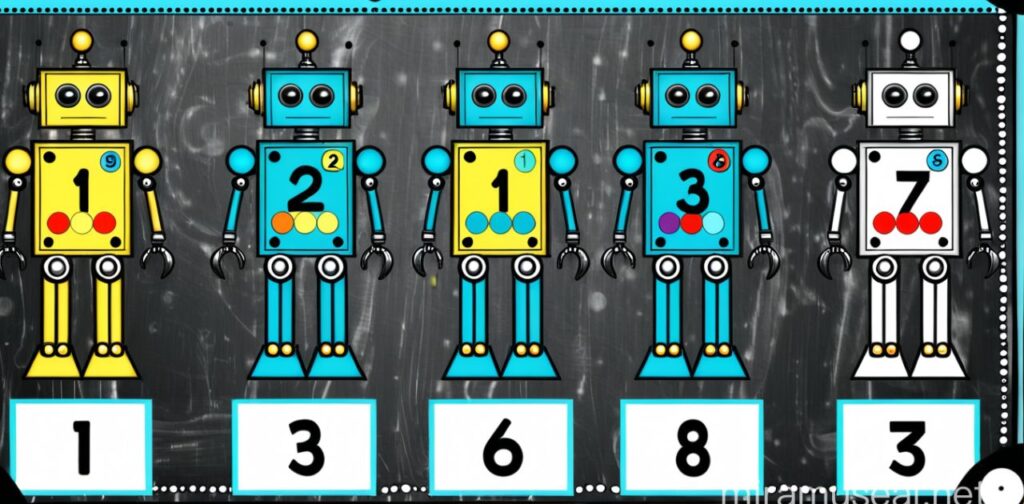 Benefits of Using TPT Practice: Counting Numbers from 1 to 10 with Robots Dot